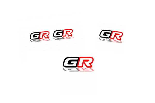 Toyota Emblem & Badges set with GR logo (Type 2)