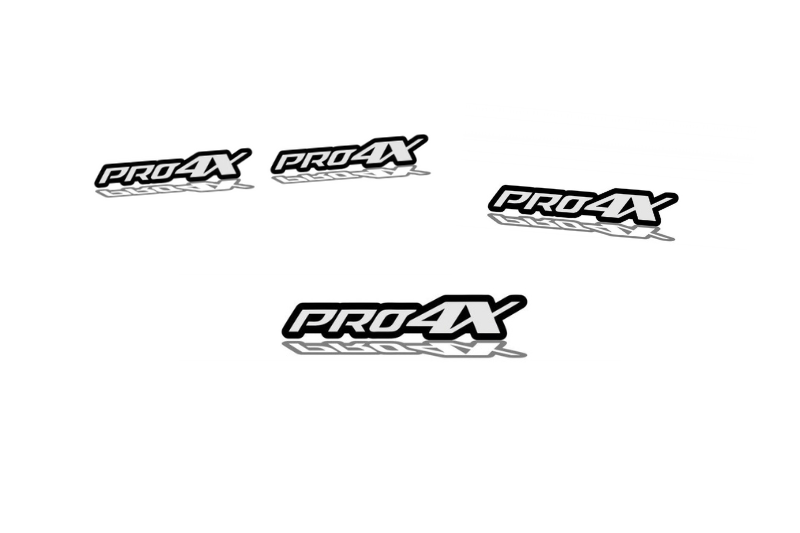 Nissan Emblem & Badges set with PRO4X logo Nissan emblems decoinfabric
