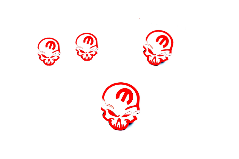 Dodge Emblem & Badges set with Mopar Skull logo (Type 5) Dodge emblems decoinfabric