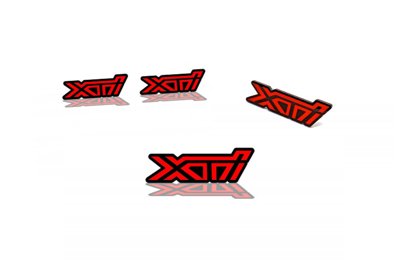 Emblem & Badges set with XTI logo Subaru emblems decoinfabric