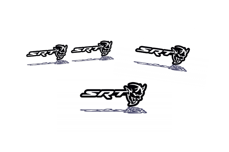 Dodge Emblem & Badges set with SRT Demon logo Dodge emblems decoinfabric