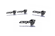 Dodge Emblem & Badges set with SRT Demon logo Dodge emblems decoinfabric