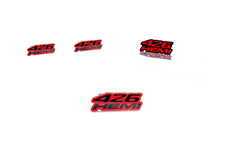 Dodge Emblem & Badges set with 426HEMI logo (Type 2)