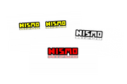 Nissan Emblem & Badges set with Nismo logo (Type 3) Nissan emblems decoinfabric