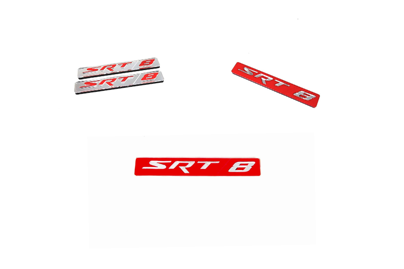 Jeep Emblem & Badges set with SRT8 logo (Type 3) Jeep emblems decoinfabric
