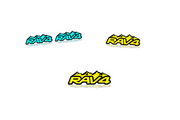 Toyota Rav4 Emblem & Badges set with Rav4 logo (Type 2) Toyota emblems decoinfabric