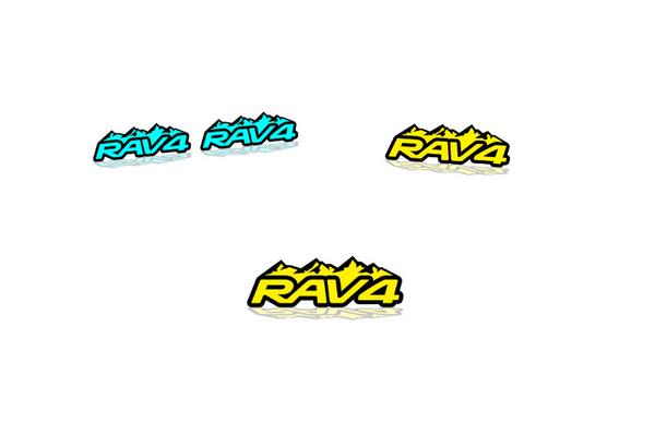 Toyota Rav4 Emblem & Badges set with Rav4 logo (Type 2)