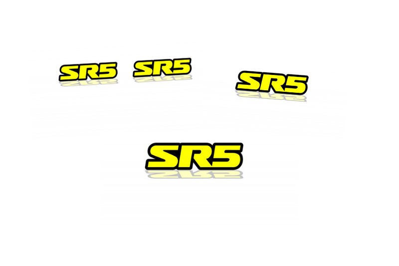 Toyota Emblem & Badges set with SR5 logo (Type 2) Toyota emblems decoinfabric
