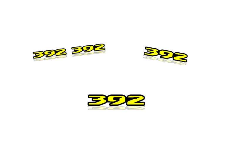 Dodge Emblem & Badges set with 392 logo (Type 3) Dodge emblems decoinfabric