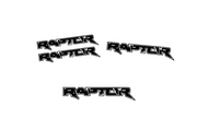 Ford Ranger Emblem & Badges set with Raptor logo Ford emblems decoinfabric