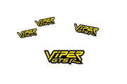 Dodge Viper Emblem & Badges set with Viper GTS-R logo Dodge emblems decoinfabric