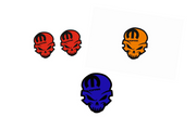 Chrysler Emblem & Badges set with Mopar Skull logo (Type 8) Chrysler emblems decoinfabric