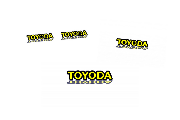 Toyota Emblem & Badges set with Toyoda logo