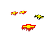 Chevrolet Emblem & Badges set with Chevrolet Blood logo Chevrolet emblems decoinfabric