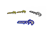 Jeep Emblem & Badges set with SRT Trackhawk logo Jeep emblems decoinfabric