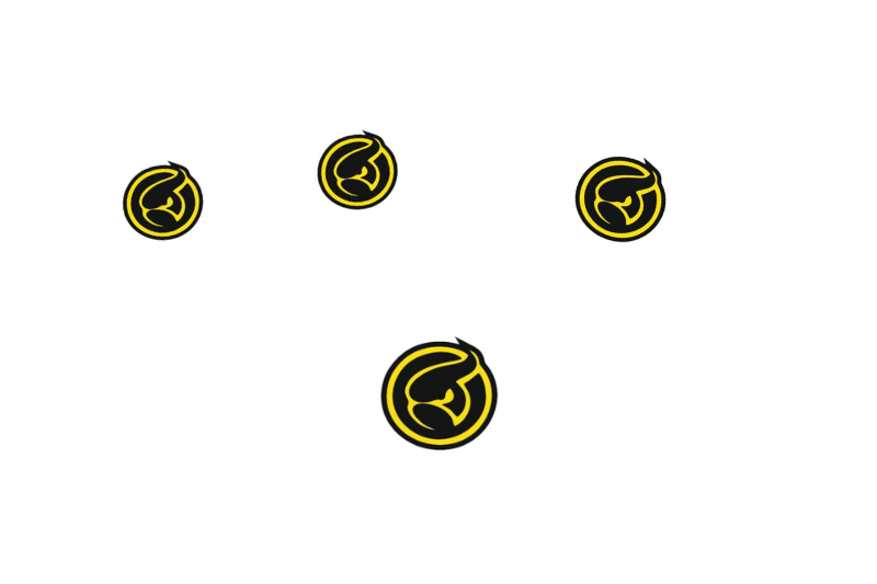 Dodge Emblem & Badges set with Ghost logo Dodge emblems decoinfabric