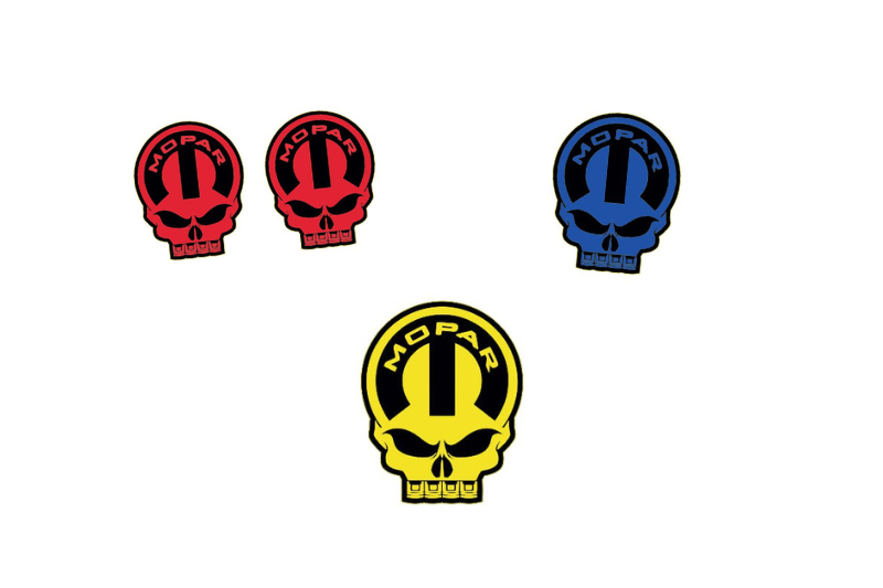 Jeep Emblem & Badges set with Mopar Skull logo (Type 13)