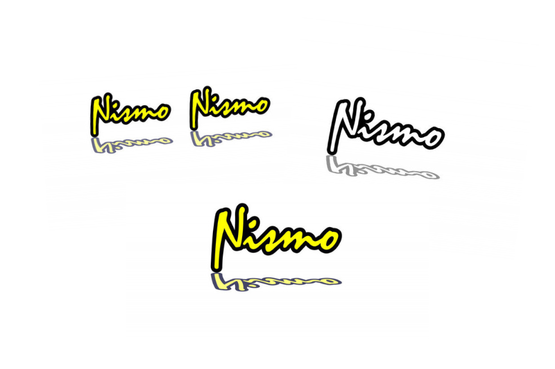 Nissan Emblem & Badges set with Nismo logo (Type 2) Nissan emblems decoinfabric