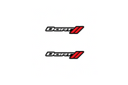 Dodge Emblem & Badge Set - Grille and Tailgate Dart + Dodge logo Dodge emblems decoinfabric WHITE