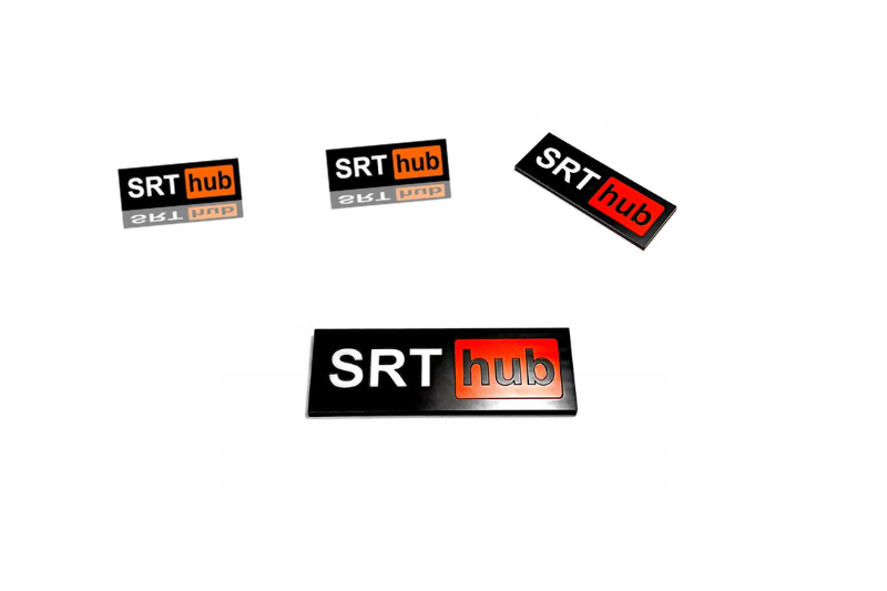 Jeep Emblem & Badges set with SRT Hub logo