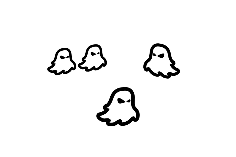 Dodge Emblem & Badges set with Ghost logo (Type 4) Dodge emblems decoinfabric