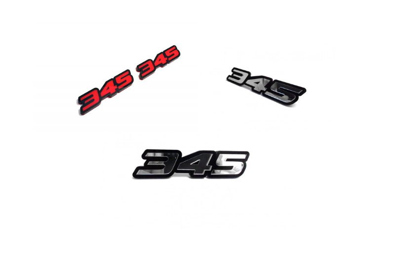 Dodge Emblem & Badges set with 345 logo Dodge emblems decoinfabric