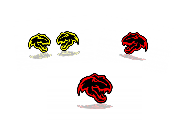Dodge Emblem & Badges set with TRX logo (Head) Dodge emblems decoinfabric