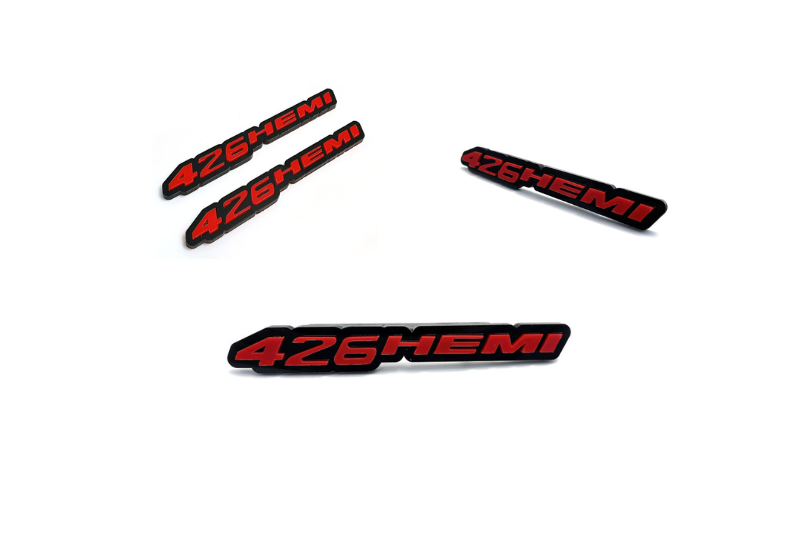 Dodge Emblem & Badges set with 426HEMI logo Dodge emblems decoinfabric