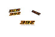 Dodge Emblem & Badges set with 392 Fire logo Dodge emblems decoinfabric