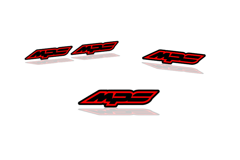 Mazda Emblem & Badges set with MPS logo (Type 2) Mazda emblems decoinfabric