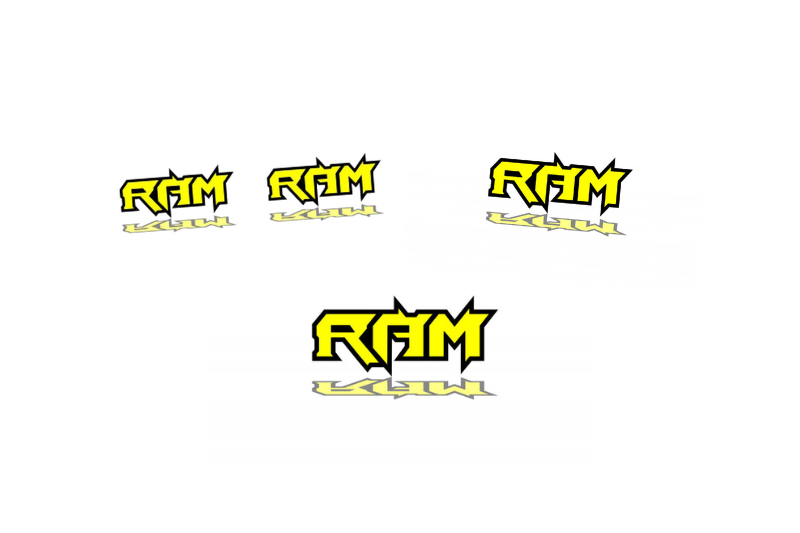 Dodge Emblem & Badges set with Ram logo Dodge emblems decoinfabric