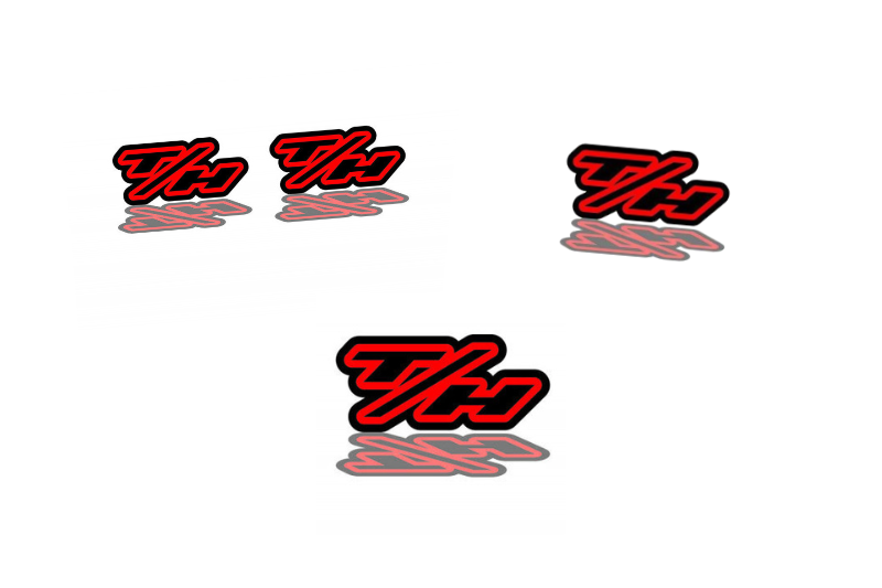 Jeep Emblem & Badges set with T/H logo (Type 2) Jeep emblems decoinfabric