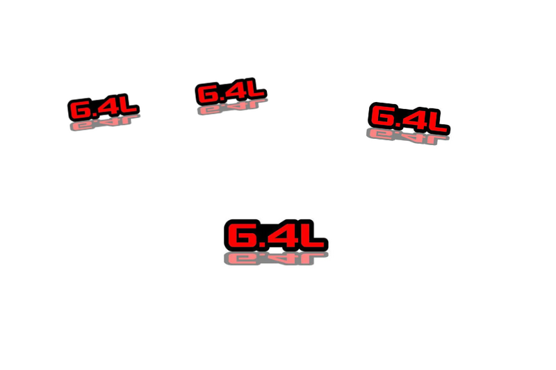 Jeep Emblem & Badges set with 6.4L logo Jeep emblems decoinfabric