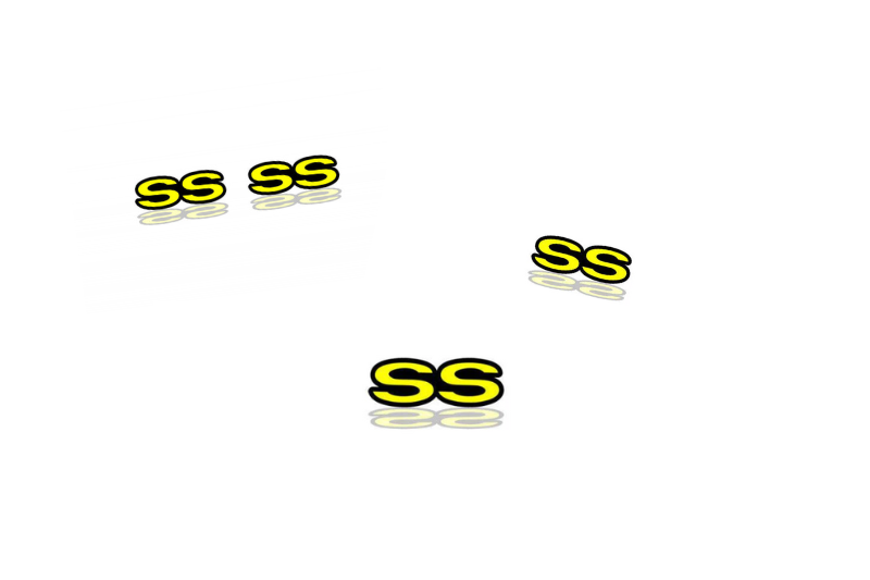 Chevrolet Emblem & Badges set with SS logo (Type 2) Chevrolet emblems decoinfabric