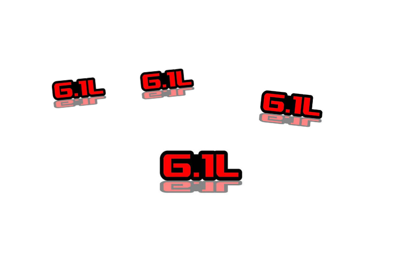 Jeep Emblem & Badges set with 6.1L logo Jeep emblems decoinfabric