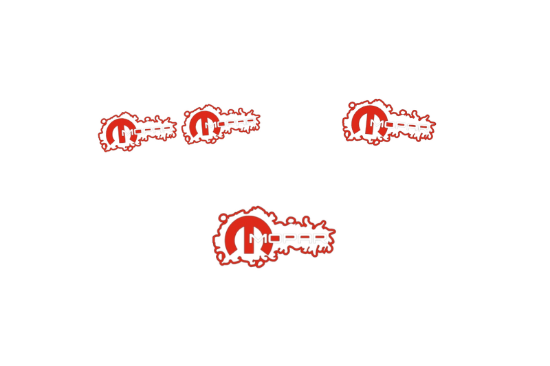 Chrysler Emblem & Badges set with Mopar logo (Type 16) Chrysler emblems decoinfabric