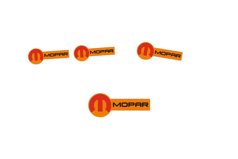 Dodge Emblem & Badges set with Mopar logo (Type 14) Dodge emblems decoinfabric