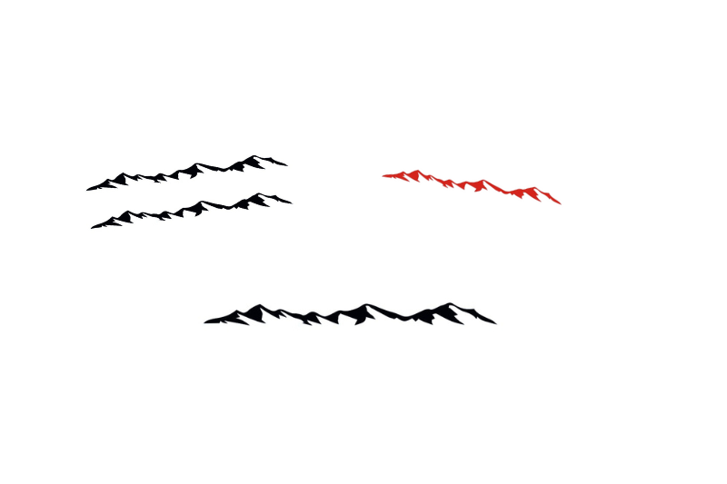 Chevrolet Emblem & Badges set with Trail Boss logo (Type 2) Chevrolet emblems decoinfabric