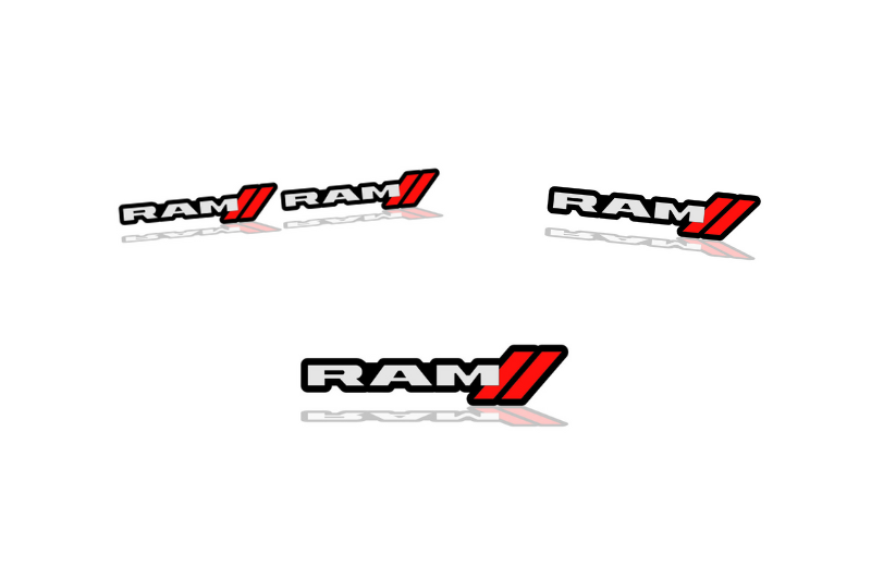 Dodge RAM Emblem & Badges set with Ram + Dodge logo