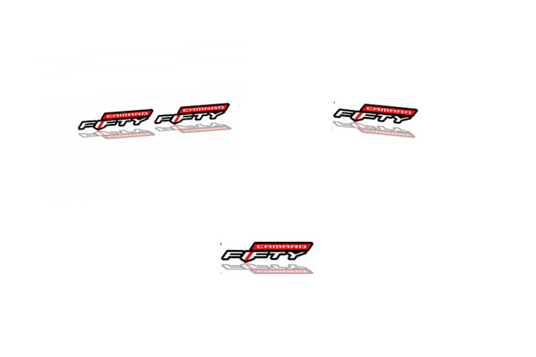 Chevrolet Camaro Emblem & Badges set with Fifty Camaro logo