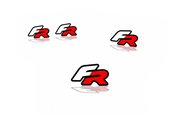 Seat Emblem & Badges set with FR logo (Type 2) Seat emblems decoinfabric