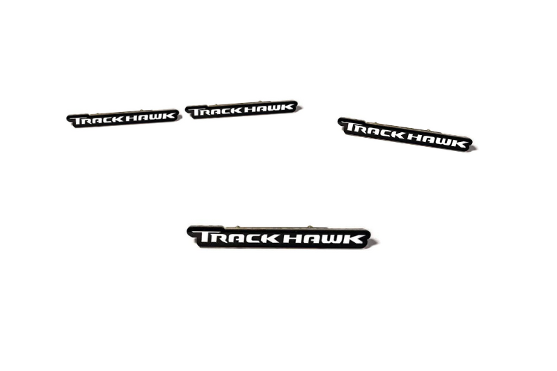 Jeep Emblem & Badges set with TrackHawk logo Jeep emblems decoinfabric