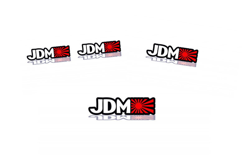 Toyota Emblem & Badges set with JDM logo (Type 2)