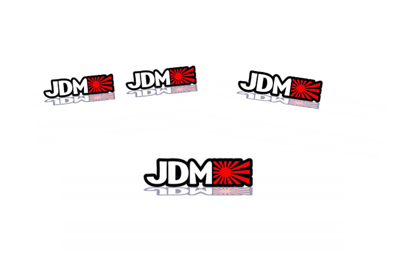 Toyota Emblem & Badges set with JDM logo (Type 2) Toyota emblems decoinfabric