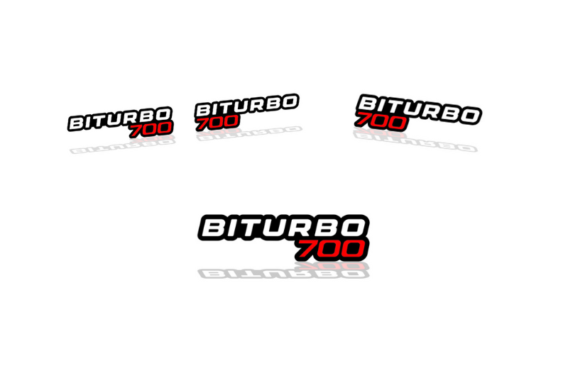 Mercedes G-Class Emblem & Badges set with BiTurbo G700 logo