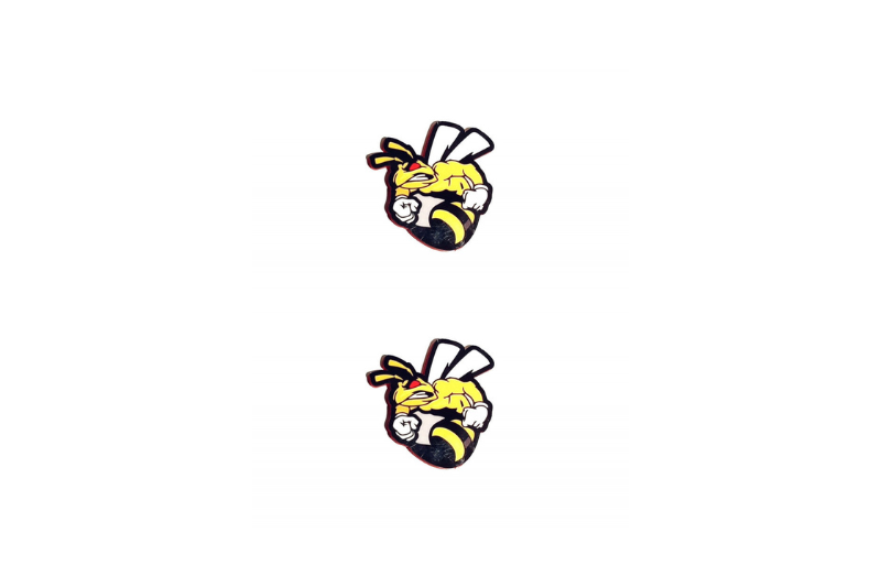 Dodge Emblem & Badge Set - Grille and Tailgate Strong Bee logo (Type 2) Dodge emblems decoinfabric