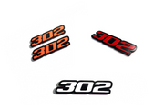 Ford Mustang Emblem & Badges set with 302 logo Ford emblems decoinfabric