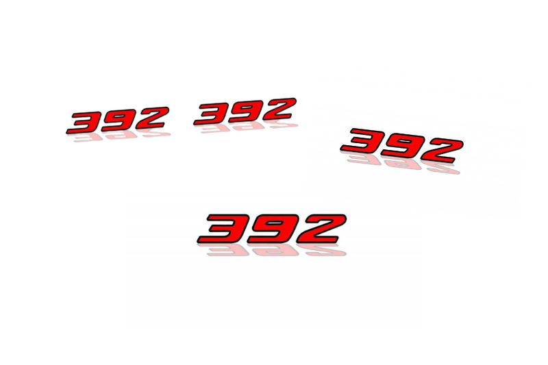 Dodge Challenger Emblem & Badges set with 392 logo (Big Size) Dodge emblems decoinfabric