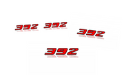 Dodge Challenger Emblem & Badges set with 392 logo (Big Size) Dodge emblems decoinfabric