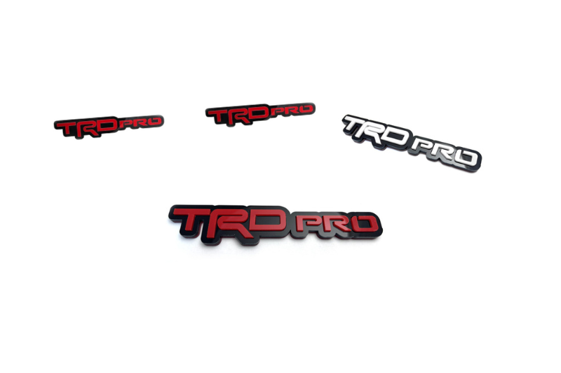 Toyota Emblem & Badges set with TRDpro logo Toyota emblems decoinfabric